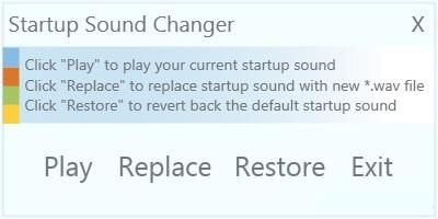 Startup sound changer windows