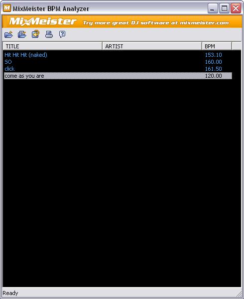 MixMeister - BPM Analyzer 1.0.1.0 x86 [2008, ENG] - Анализатор темпа песни