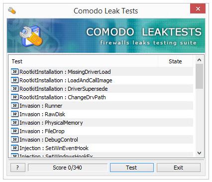 Comodo Leaktests 1.1.0.3