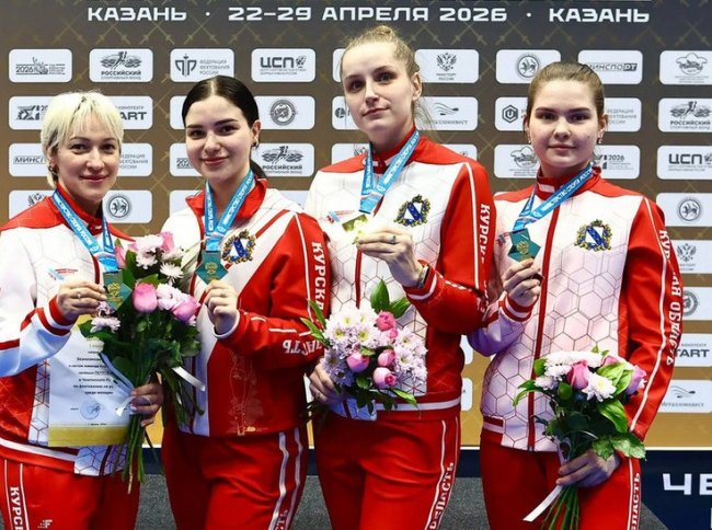 Курские рапиристки стали чемпионами России в командном первенстве по фехтованию